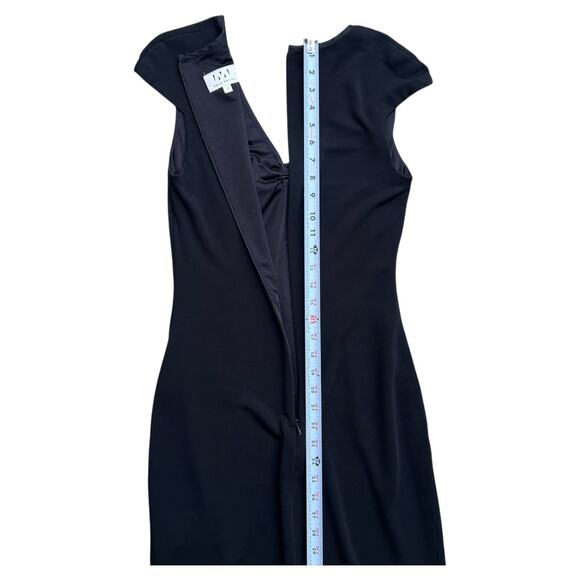 David Meister V-Neck Bow Cocktail Dress Sz 4 - Picture 4 of 6